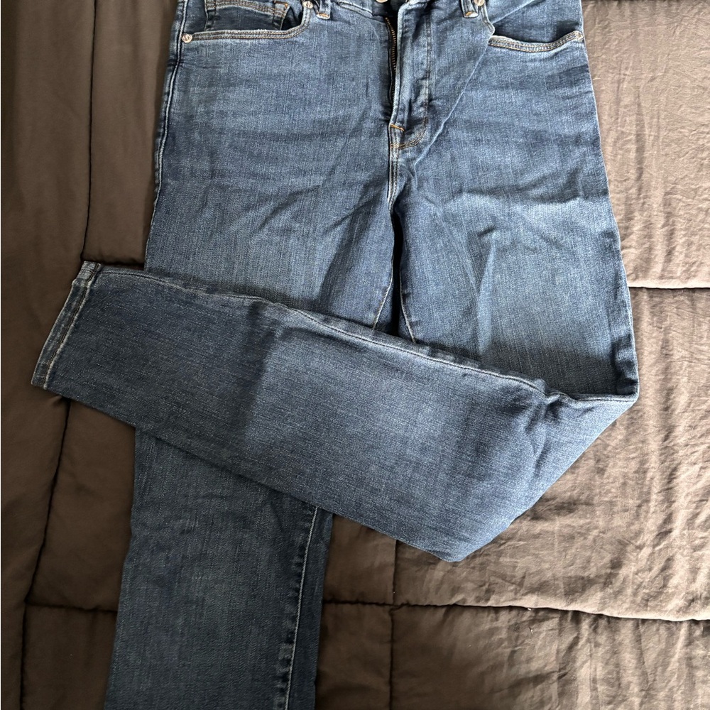 Good American **womens** Classic Indigo Straight Jeans